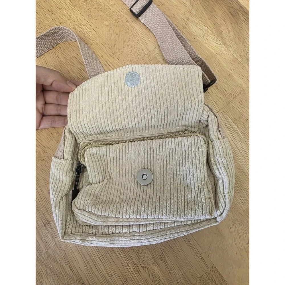 Small Cute Corduroy Crossbody Bag Min Kawaii Bear Purse Crossbody Bag Kawaii